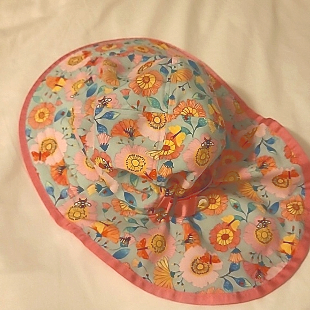 Toddler Girl 1-3T SunDay Afternoons Kids Floral Bucket Hat/Booney